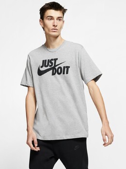 Nike: Серая футболка  Just Do It