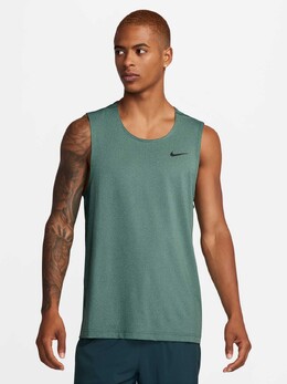 Nike: Зелёная майка 