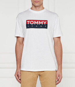 Tommy Jeans: Белая футболка 