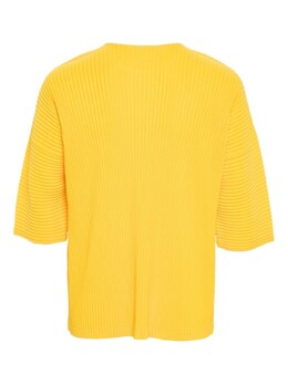 Homme Plissé Issey Miyake: Жёлтая футболка 