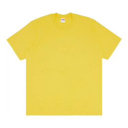 Supreme: Жёлтая футболка  Box Logo