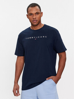 Tommy Jeans: Синяя футболка 