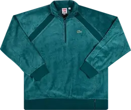Supreme: Футболка  Lacoste из велюра