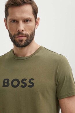 BOSS: Хлопковая футболка 