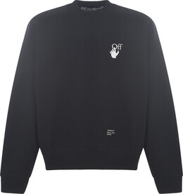 Off-White: Чёрная толстовка  Caravaggio Arrows