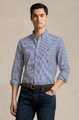 Polo Ralph Lauren: Синяя рубашка 