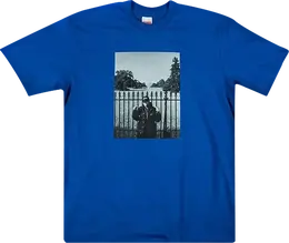 Supreme: Голубая футболка 