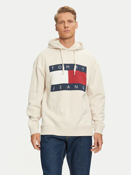 Tommy Jeans: Бежевая толстовка 