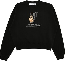 Off-White: Чёрная толстовка  Caravaggio