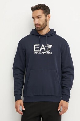 EA7 Emporio Armani: Тёмная толстовка 