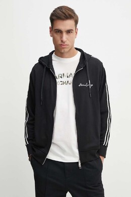 Armani Exchange: Чёрная толстовка 