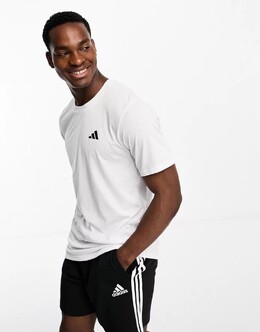 ADIDAS PERFORMANCE: Белая футболка  Essentials
