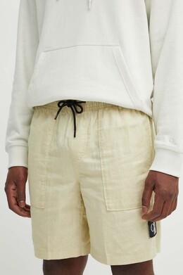 Calvin Klein Jeans: Зелёные шорты 