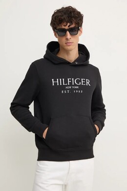 Tommy Hilfiger: Чёрная толстовка 