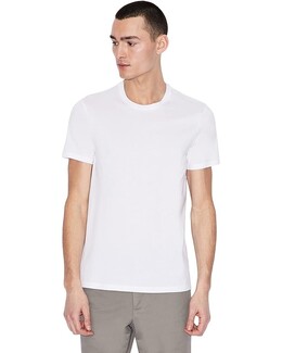 Armani Exchange: Белая футболка 