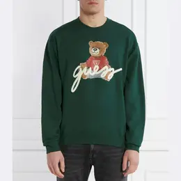 GUESS: Зелёная толстовка 