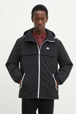 Tommy Jeans: Чёрная куртка 