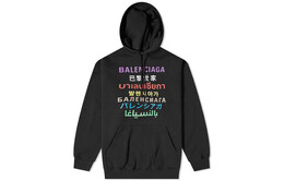 Balenciaga: Чёрная толстовка 