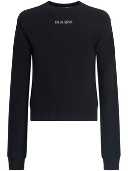 Marni: Чёрный свитер 