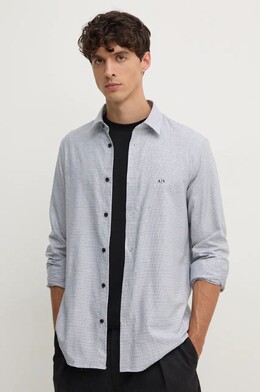 Armani Exchange: Серая рубашка 