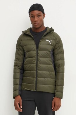 PUMA: Зелёный пуховик 