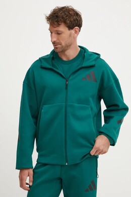 Adidas: Зелёная толстовка 