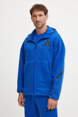 Adidas: Синяя толстовка 