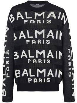Balmain: Трикотажный свитер 