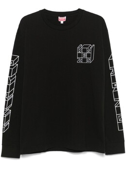 Kenzo: Чёрная футболка 