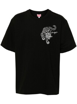 Kenzo: Футболка  Tiger с вышивкой