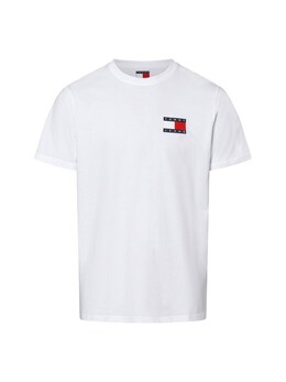 Tommy Jeans: Белая футболка  Essential