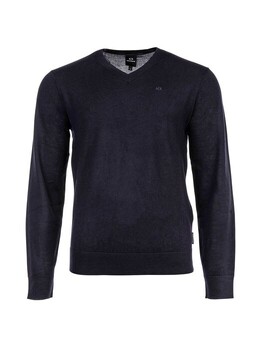 Armani Exchange: Синий свитер 