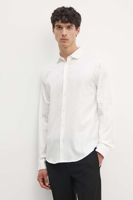 Armani Exchange: Бежевая рубашка 