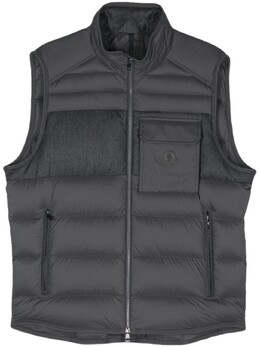 Moncler: Серый жилет 