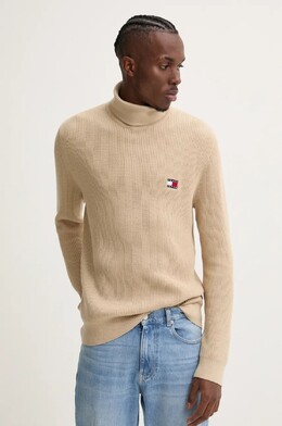 Tommy Jeans: Коричневый свитер 