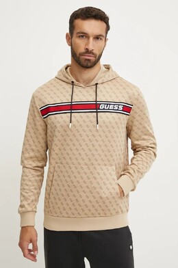 GUESS: Бежевая толстовка 