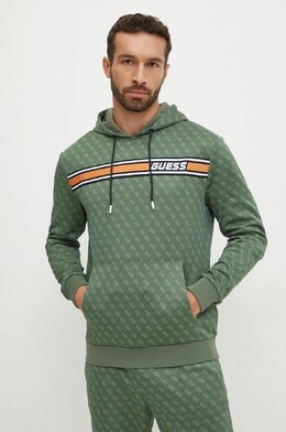 GUESS: Зелёная толстовка 