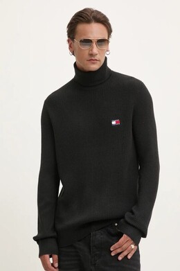 Tommy Jeans: Чёрный свитер 