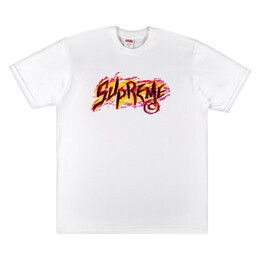 Supreme: Белая футболка  Scratch