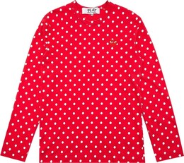 Comme Des Garçons Play: Футболка в горошек 