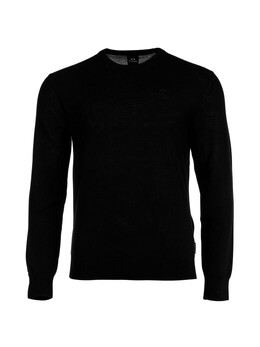 Armani Exchange: Чёрный свитер 
