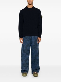 Stone Island: Синий свитер  Compass