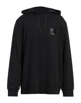 Armani Exchange: Чёрная толстовка 