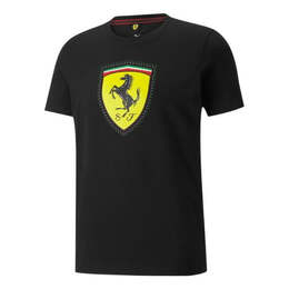 PUMA: Чёрная футболка  Ferrari