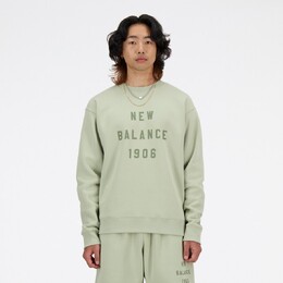 New Balance: Зелёная толстовка 