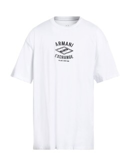 Armani Exchange: Белая футболка 