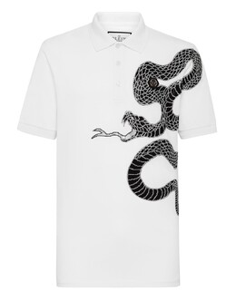 Philipp Plein: Белая рубашка  Snake