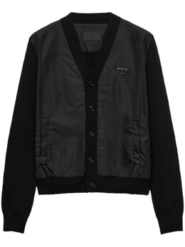 Prada: Чёрный кардиган 