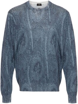 Etro: Синий свитер 