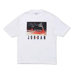Nike: Белая футболка  Air Jordan